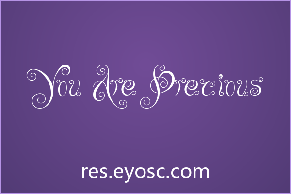 社交媒体缺字体？「You Are Precious」值得试试