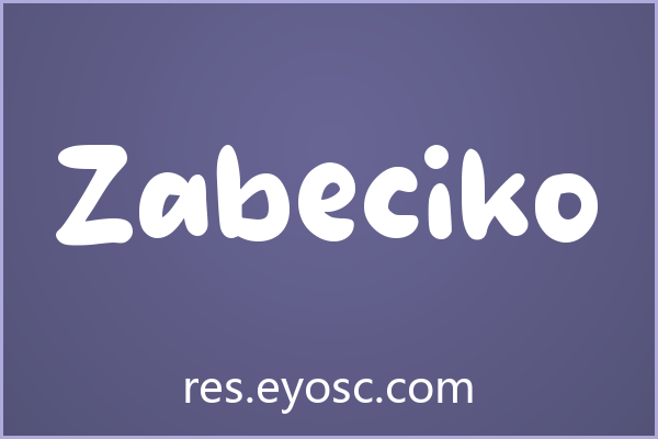电商Banner缺字体？「Zabeciko」值得试试