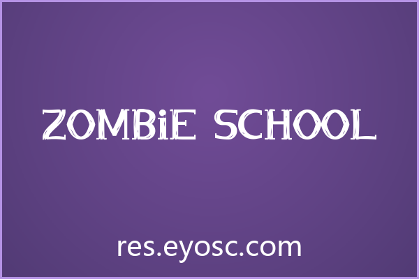 为什么「Zombie School」在万圣节字体中值得关注