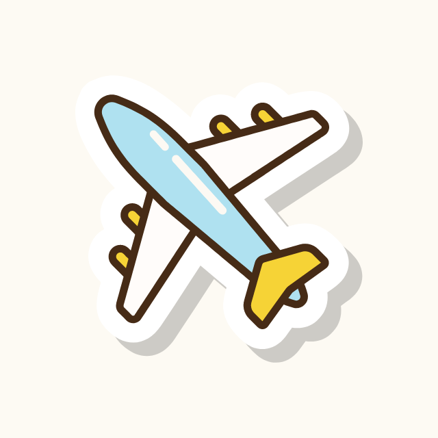 粗描边手绘飞机动效让旅行空状态页不再单调