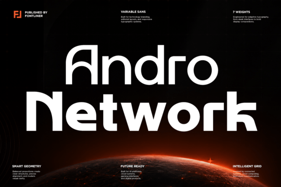 拿Andro Network做社媒封面，几何切割感直接拉满