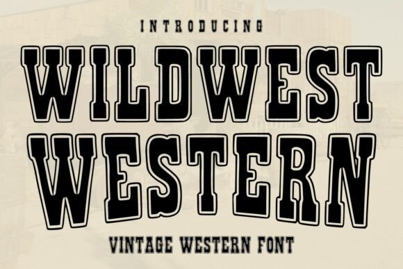 Wildwest Western 的粗犷衬线能撑起书籍封面的复古视觉