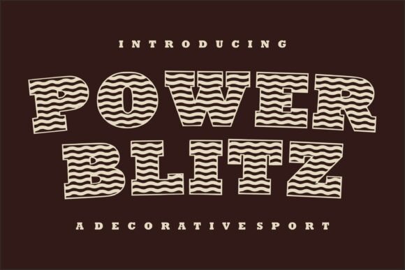 网页标题版面上一眼认出 Power Blitz 的复古运动张力