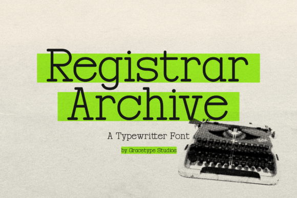 Registrar Archive 为包装印刷注入冷峻的打字机质感