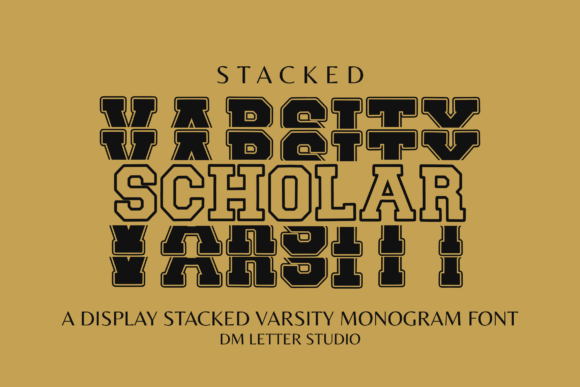 做游戏UI的同行该试试Scholar Varsity的堆叠力量感