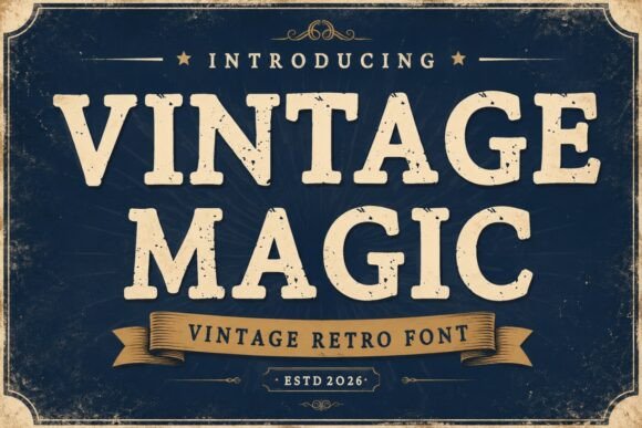 把 Vintage Magic 印在复古包装上，大字号才够味
