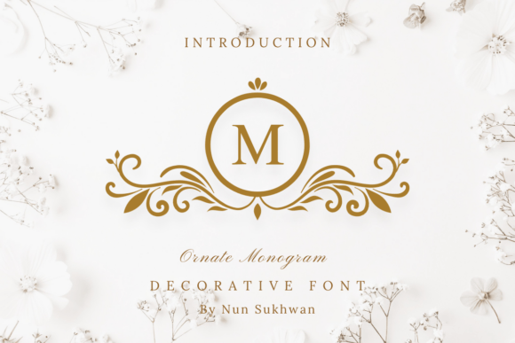 Ornate Monogram 跃然纸上，书籍封面复古