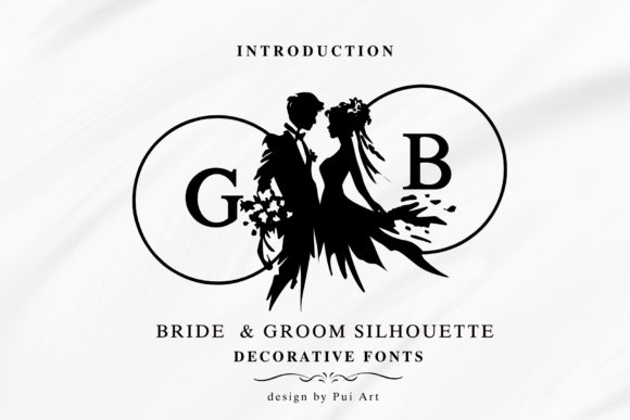 社媒缺味？用 Bride & Groom Silhouette Monogram