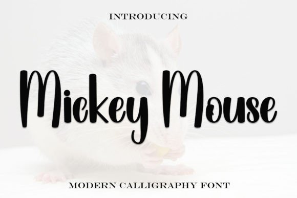 Mickey Mouse 字体的圆润手写风适合哪些设计项目？