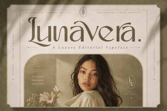 抛弃沉闷的常规衬线，Lunavera用极致对比重塑优雅