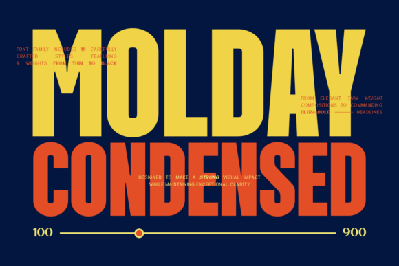 驾驭Molday Condensed打造高冲击力视觉排版