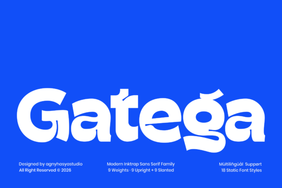 用Gatega墨水陷阱字体打造品牌视觉