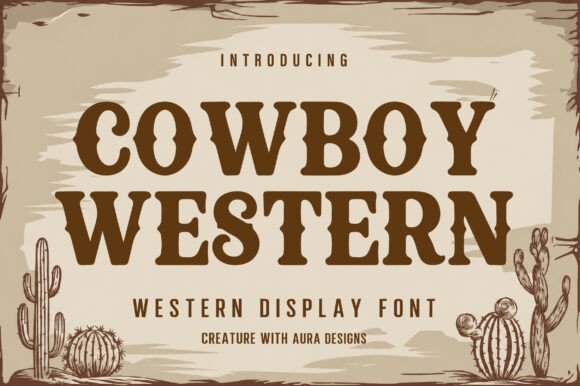 Cowboy Western 以粗犷衬线重塑西部视觉