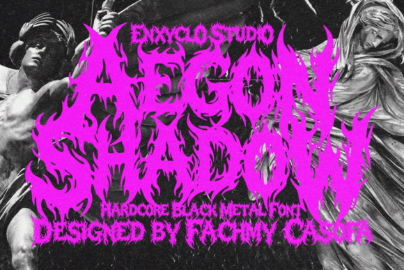 拒绝温和排版，Aegon Shadow用极端视觉重塑黑金属美学