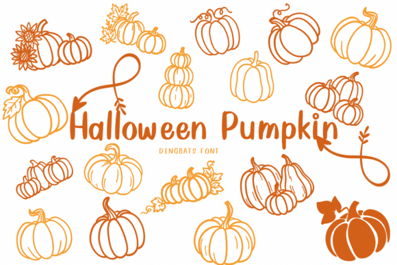 Halloween Pumpkin南瓜符号能搞定哪些秋日设计？