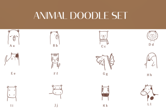 Animal Doodle Set - 预览图