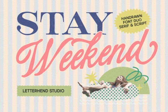 打破手写体的随性，Stay Weekend用复古纹理重塑慵懒