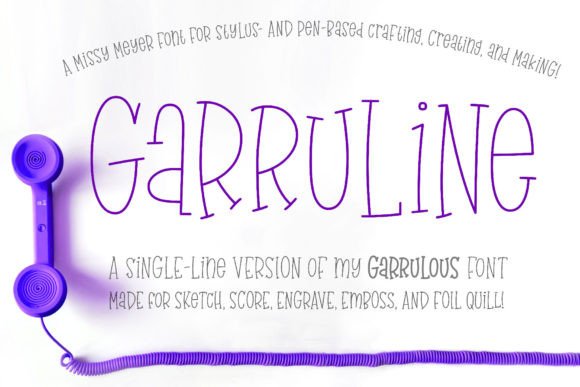 雕刻烫金场景下的Garruline单线字体解析