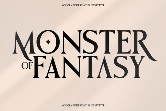 Monster of Fantasy用现代衬线重塑奇幻优雅气质