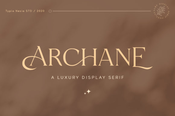 Archane用夸张装饰性衬线为高端品牌重塑视觉焦点