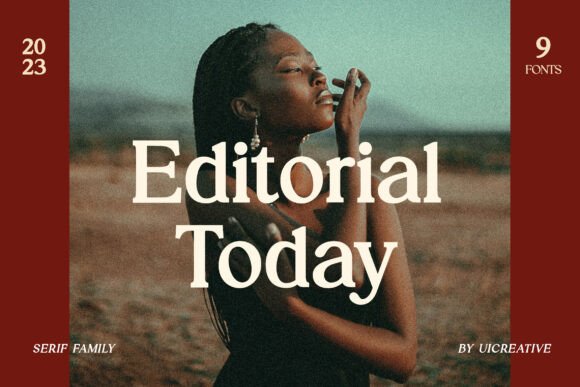 打破性别与年代界限，Editorial 粗衬线体的反差美学