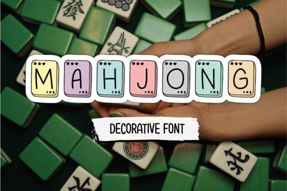 揉进东方元素的手绘线条，Mahjong 给版面加点俏皮感