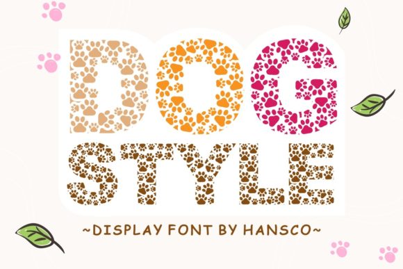 Dog Style Font，圆点拼出童趣世界