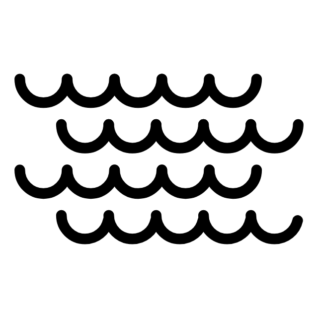 四排波浪线连绵起伏的自然律动