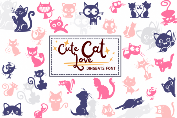 70枚萌猫符号加持，Cute Cat Love重塑治愈系排版